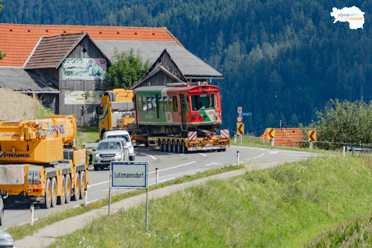 Transport des VT 31 von Ramingstein nach Murau. 06.08.2021