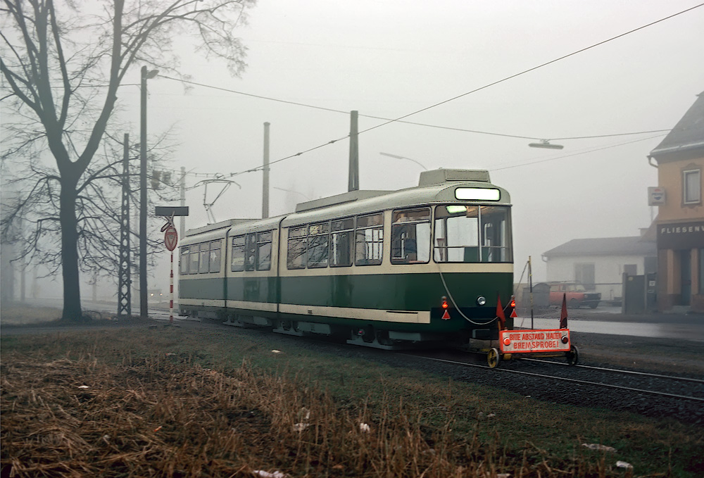 Bremsprobefahrt TW 501 ©styria-mobile/Fotograf02 15.01.1978