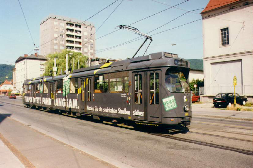 TW 501 in der Eggenberger-Straße 01.08.1992©styria-mobile/User: Andi747
