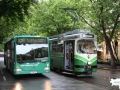 TW 510 auf der Linie 13 mit einem Bus der Linie 63A 28.06.2009 ©styria-mobile
