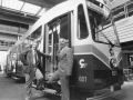Triebwagen 601 wird im SGP Werk präsentiert DDr. Peter Schachner und Dr. Kurt Friedrich © Erwin Schidlofski