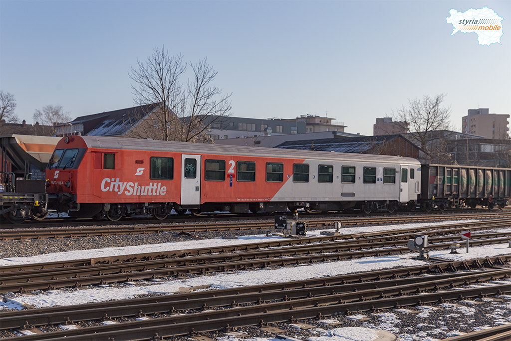 19.01.2017 Bahnhof Weiz, neuer Steuerwagen 8073 119